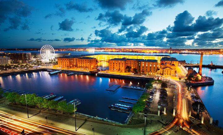 Liverpool waterfront walking route